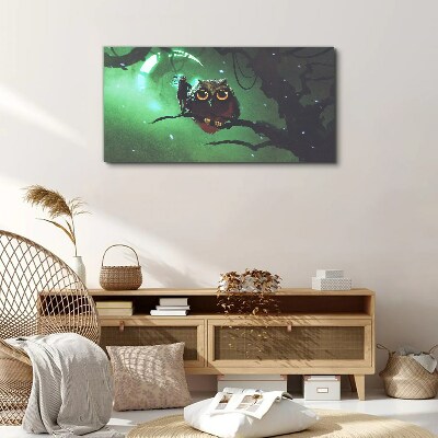 Tableau toile imprimée Discours de la Nuit Verte