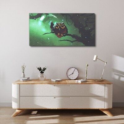 Tableau toile imprimée Discours de la Nuit Verte