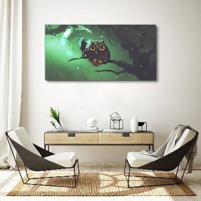 Tableau toile imprimée Discours de la Nuit Verte