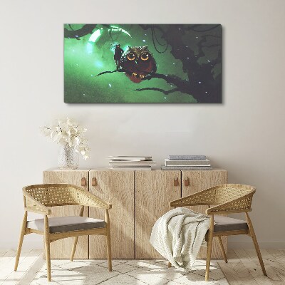 Tableau toile imprimée Discours de la Nuit Verte