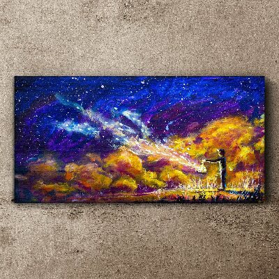 Tableau sur toile Une vision cosmique de la créativité