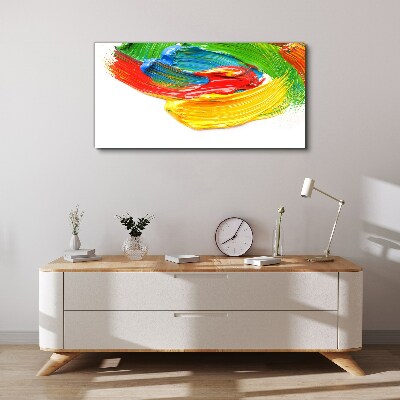 Tableau sur toile Tourbillon de peinture coloré