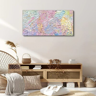 Tableau sur toile Fleurs pastel en mouvement