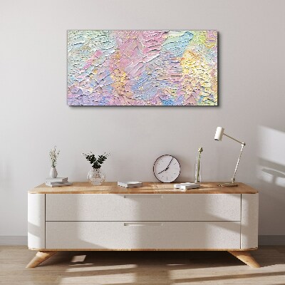 Tableau sur toile Fleurs pastel en mouvement