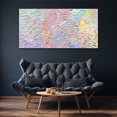 Tableau sur toile Fleurs pastel en mouvement