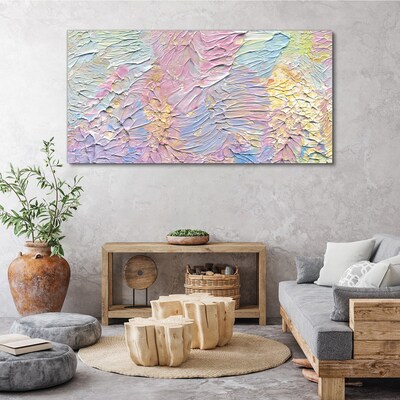 Tableau sur toile Fleurs pastel en mouvement