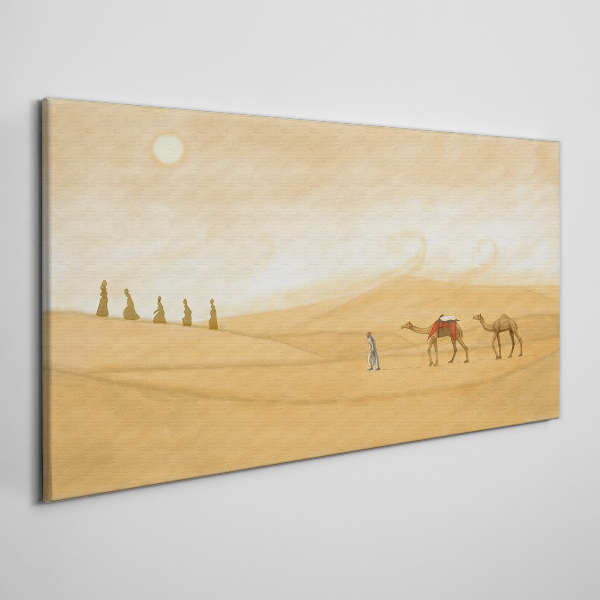 Tableau toile imprimée Voyage à travers le désert