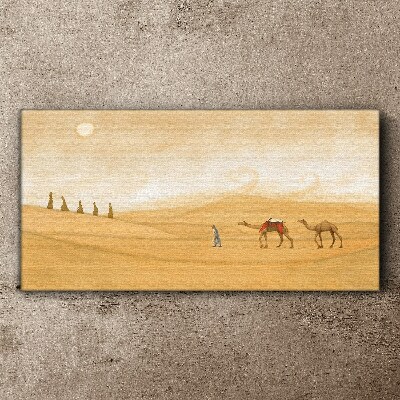 Tableau toile imprimée Voyage à travers le désert