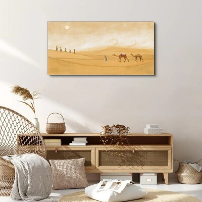 Tableau toile imprimée Voyage à travers le désert