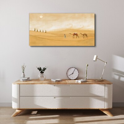 Tableau toile imprimée Voyage à travers le désert
