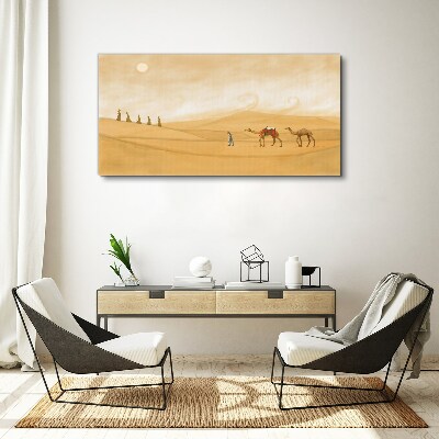Tableau toile imprimée Voyage à travers le désert