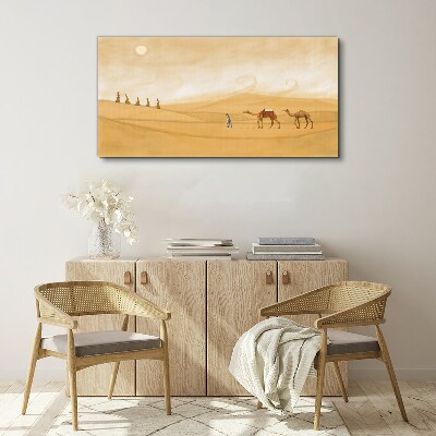 Tableau toile imprimée Voyage à travers le désert