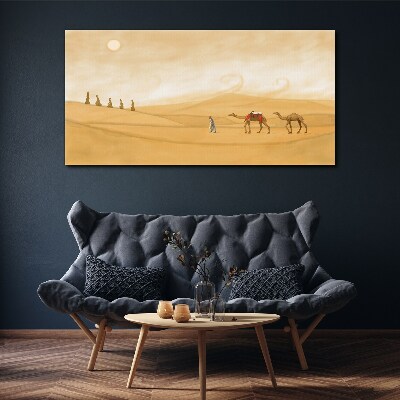 Tableau toile imprimée Voyage à travers le désert