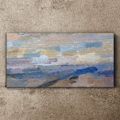 Tableau imprimé sur toile Ciel paisible au-dessus de la mer