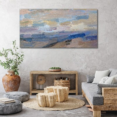 Tableau imprimé sur toile Ciel paisible au-dessus de la mer