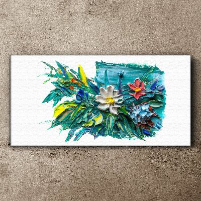 Tableau toile imprimée Une explosion florale de couleurs