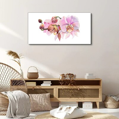Tableau sur toile Orchidée aux tons pastel