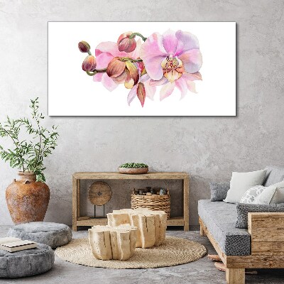 Tableau sur toile Orchidée aux tons pastel