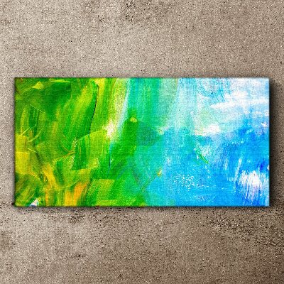 Tableau sur toile Abstraction vert-bleu