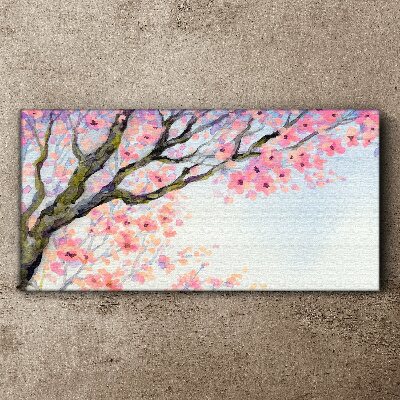 Tableau imprimé sur toile Paysage floral printanier