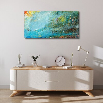 Tableau imprimé sur toile « Jeu abstrait de couleurs »