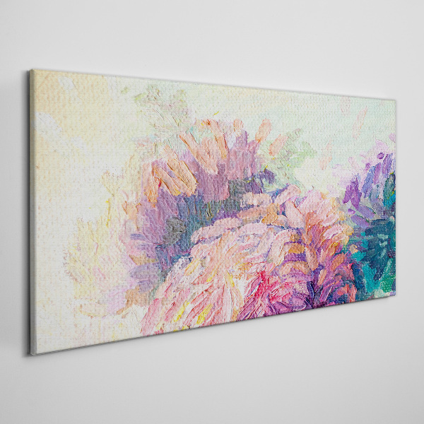 Tableau sur toile Rêves floraux aux tons pastel