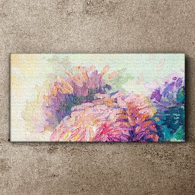 Tableau sur toile Rêves floraux aux tons pastel