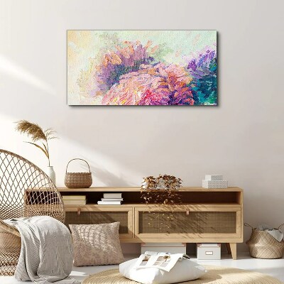 Tableau sur toile Rêves floraux aux tons pastel