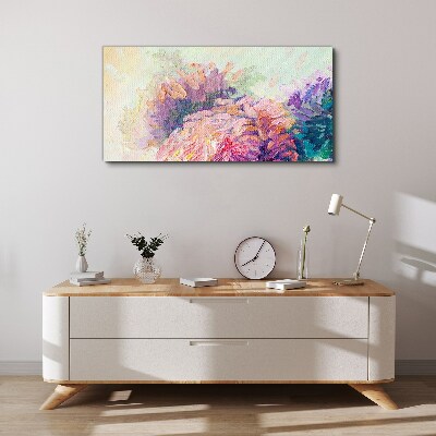 Tableau sur toile Rêves floraux aux tons pastel