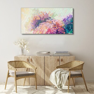 Tableau sur toile Rêves floraux aux tons pastel