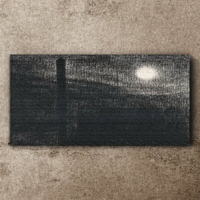 Tableau sur toile Coucher de soleil sur la ville