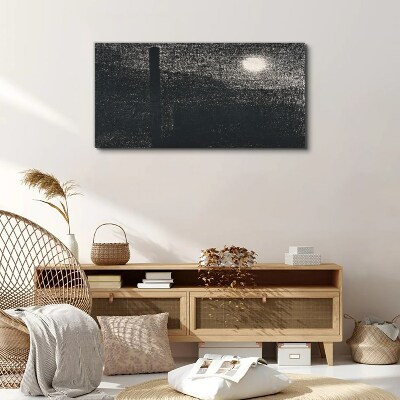 Tableau sur toile Coucher de soleil sur la ville