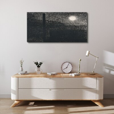 Tableau sur toile Coucher de soleil sur la ville