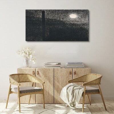 Tableau sur toile Coucher de soleil sur la ville