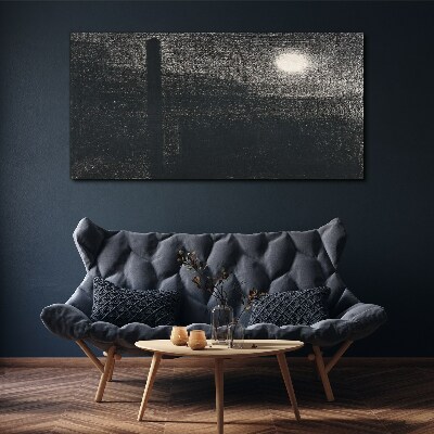 Tableau sur toile Coucher de soleil sur la ville