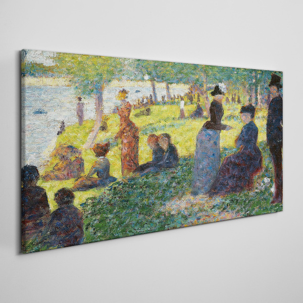 Tableau imprimé sur toile Un après-midi d'été au bord de la rivière