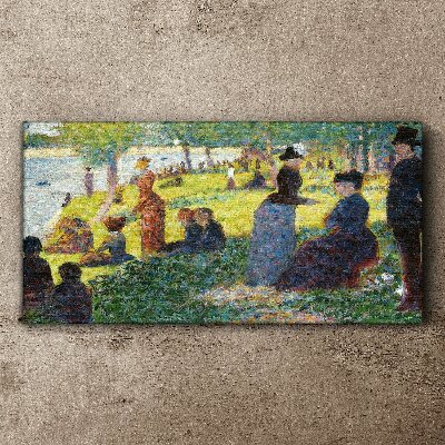 Tableau imprimé sur toile Un après-midi d'été au bord de la rivière