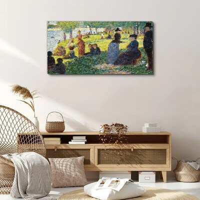 Tableau imprimé sur toile Un après-midi d'été au bord de la rivière