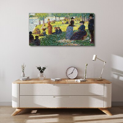 Tableau imprimé sur toile Un après-midi d'été au bord de la rivière