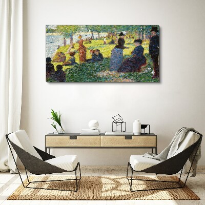 Tableau imprimé sur toile Un après-midi d'été au bord de la rivière