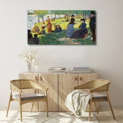 Tableau imprimé sur toile Un après-midi d'été au bord de la rivière