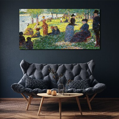 Tableau imprimé sur toile Un après-midi d'été au bord de la rivière