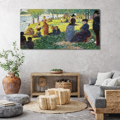 Tableau imprimé sur toile Un après-midi d'été au bord de la rivière