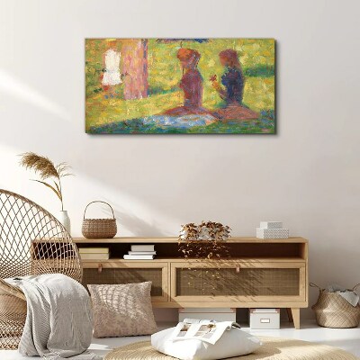 Tableau toile imprimée Des moments capturés dans des couleurs pastel