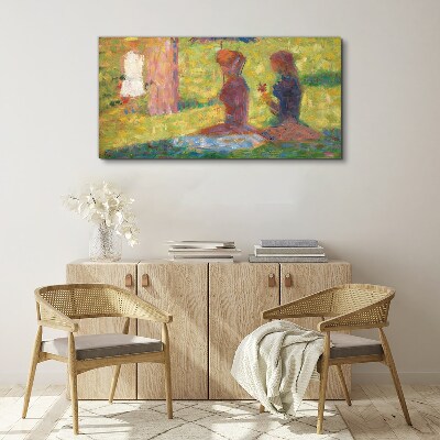 Tableau toile imprimée Des moments capturés dans des couleurs pastel