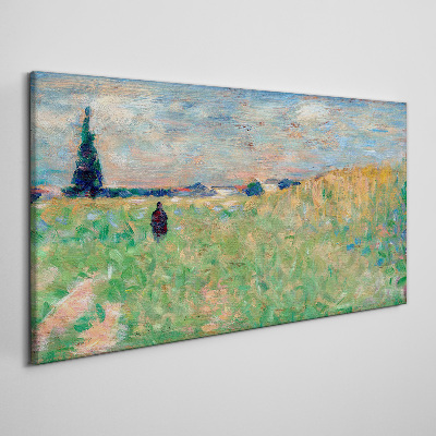 Tableau sur toile Une promenade dans la verdure