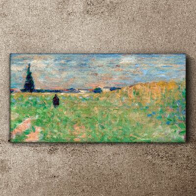 Tableau sur toile Une promenade dans la verdure