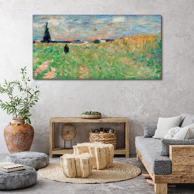 Tableau sur toile Une promenade dans la verdure