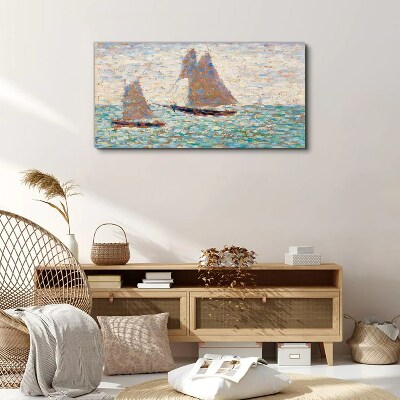 Tableau sur toile Navigue sur une mer calme
