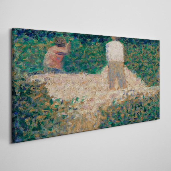 Tableau toile imprimée Rencontre d'été au jardin